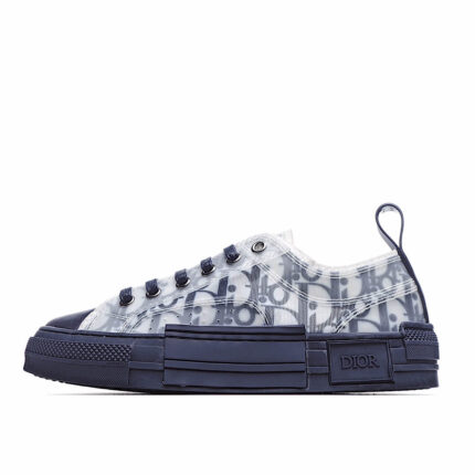 Dior B23 Oblique Slip-on Low Top Sneakers Sheer Print Sneakers